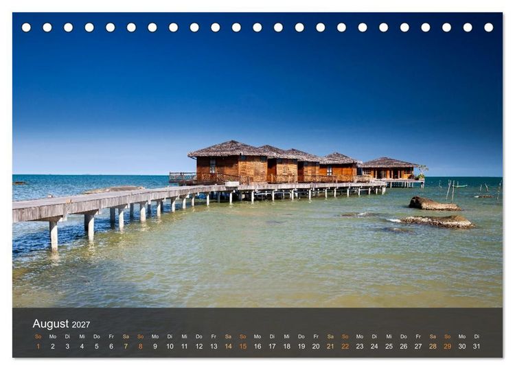 Produktbild: Traumstr&auml;nde in Vietnam (Tischkalender 2027 DIN A5 quer), CALVENDO Monatskalender