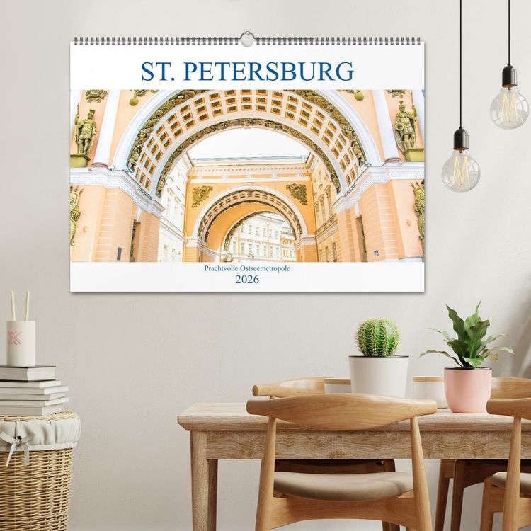 Produktbild: St. Petersburg - Prachtvolle Ostseemetropole (Wandkalender 2026 DIN A2 quer), CALVENDO Monatskalender