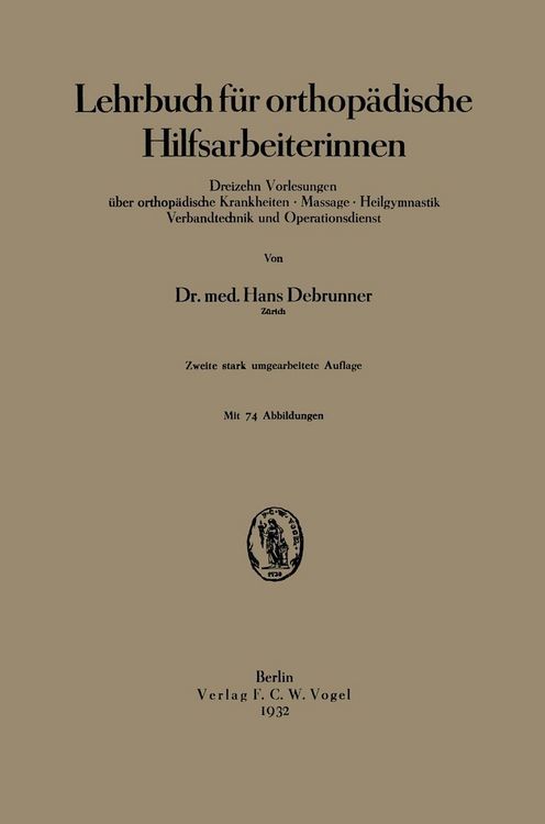 Produktbild: Lehrbuch f&uuml;r orthop&auml;dische Hilfsarbeiterinnen