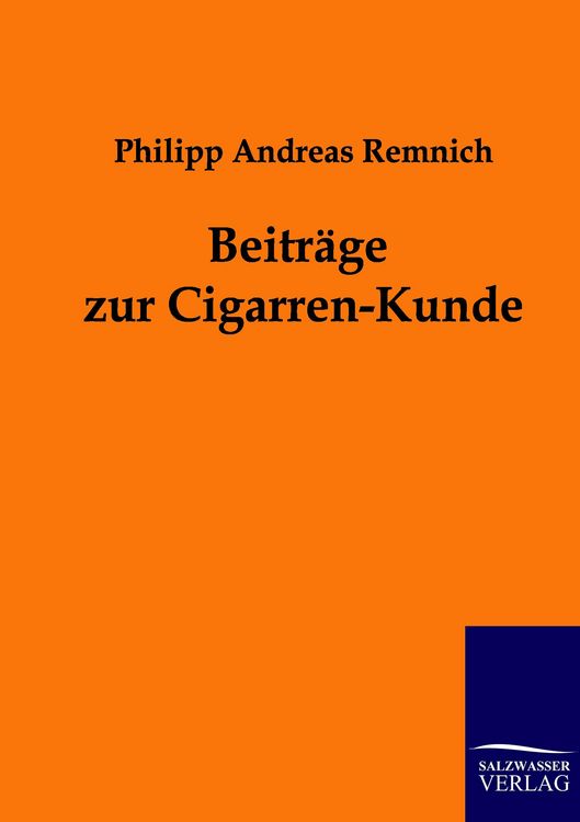 Produktbild: Beitr&auml;ge zur Cigarren-Kunde