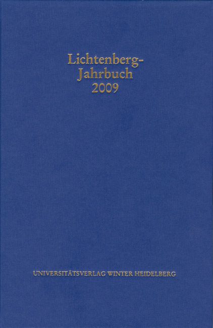 Produktbild: Lichtenberg-Jahrbuch 2009
