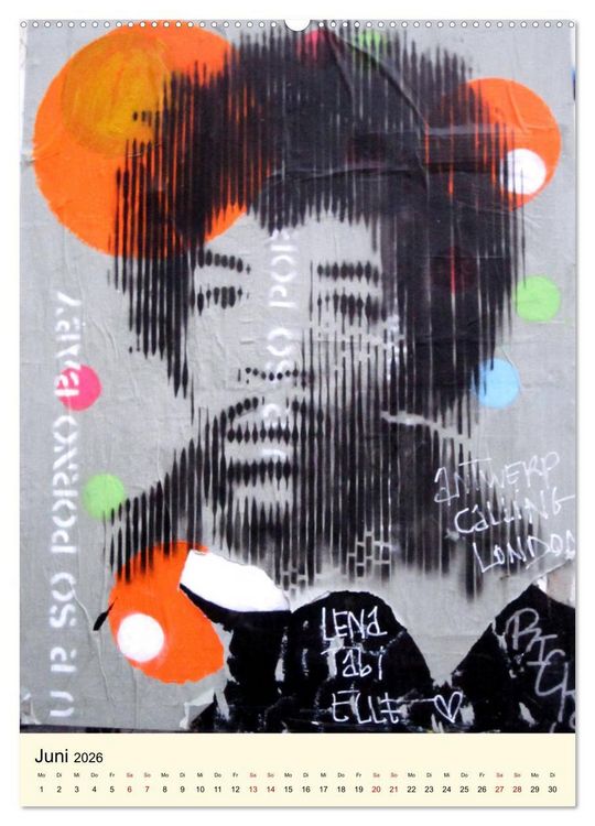 Produktbild: StreetArt London (hochwertiger Premium Wandkalender 2026 DIN A2 hoch), Kunstdruck in Hochglanz