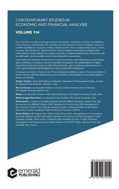 Produktbild: Sustainability Development Through Green Economics
