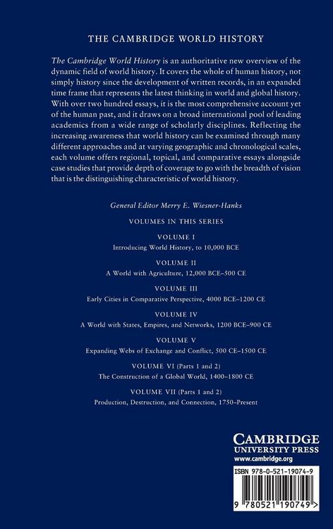 Produktbild: The Cambridge World History
