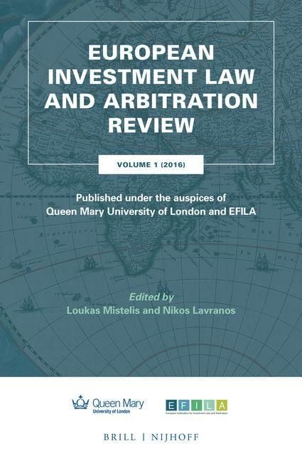Produktbild: European Investment Law and Arbitration Review