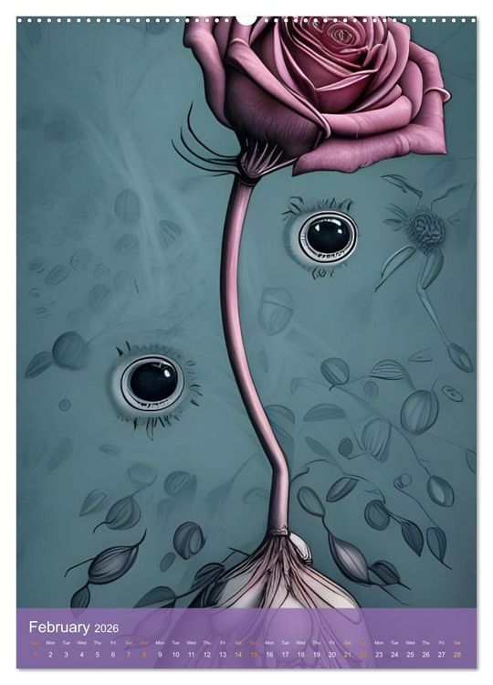 Produktbild: Enchanted Eyes (High Quality Premium Wall Calendar 2026 DIN A2 portrait),CALVENDO 12 Month Wall Calendar