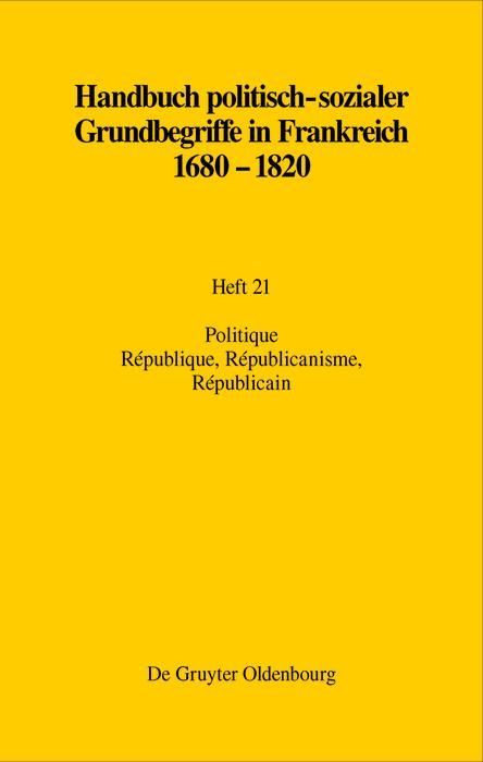 Produktbild: Politique. R&eacute;publique, R&eacute;publicanisme, R&eacute;publicain