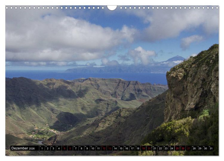 Produktbild: La Gomera - Ansichten und Aussichten (Wandkalender 2026 DIN A3 quer), CALVENDO Monatskalender
