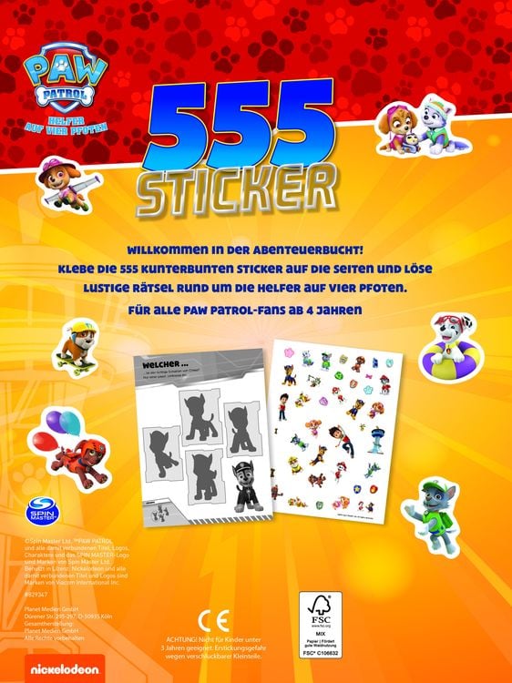 Produktbild: PAW Patrol 555 Sticker