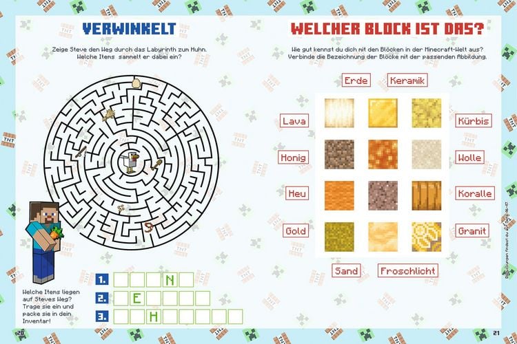 Produktbild: Minecraft: Mein gro&szlig;er R&auml;tselspa&szlig;