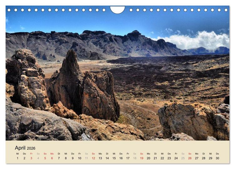 Produktbild: Teneriffa 2026 (Wandkalender 2026 DIN A4 quer), CALVENDO Monatskalender