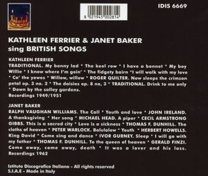 Produktbild: Ferrier, K: Ferrier and Baker sing British Songs