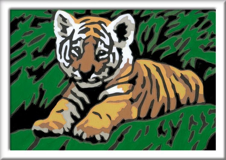 Produktbild: CreArt, Malen nach Zahlen Kinder - S&uuml;&szlig;er Tiger