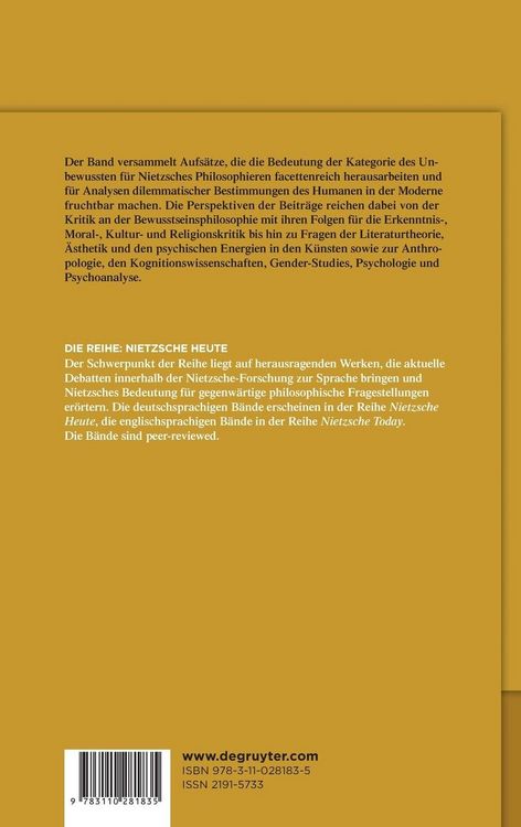 Produktbild: Nietzsches Philosophie des Unbewussten