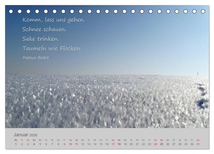Produktbild: Jahres-Zeiten (Tischkalender 2026 DIN A5 quer), CALVENDO Monatskalender