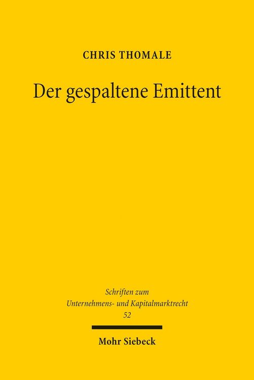 Produktbild: Der gespaltene Emittent