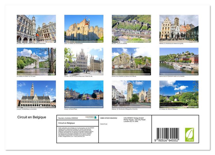 Produktbild: Circuit en Belgique (Calendrier mural 2026 DIN A4 vertical), CALVENDO calendrier mensuel