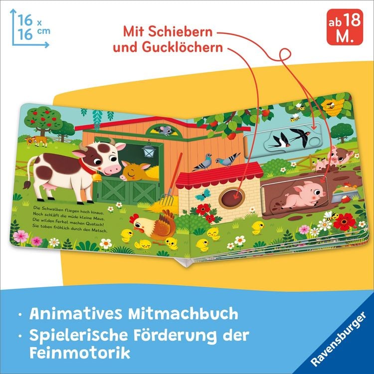 Produktbild: Mein Schiebe-Mitmachbuch - Lieblingstiere
