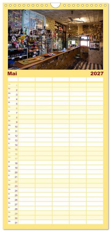 Produktbild: Familienplaner 2027 - Roadtrip durchs Outback &ndash; Australiens wilde Seele mit 5 Spalten (Wandkalender, 21 x 45 cm) CALVENDO