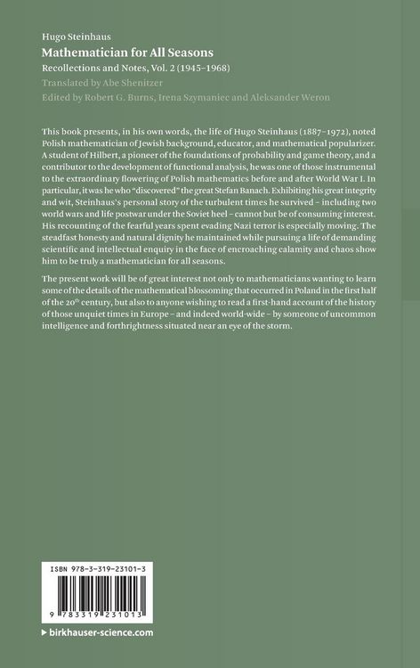 Produktbild: Mathematician for All Seasons