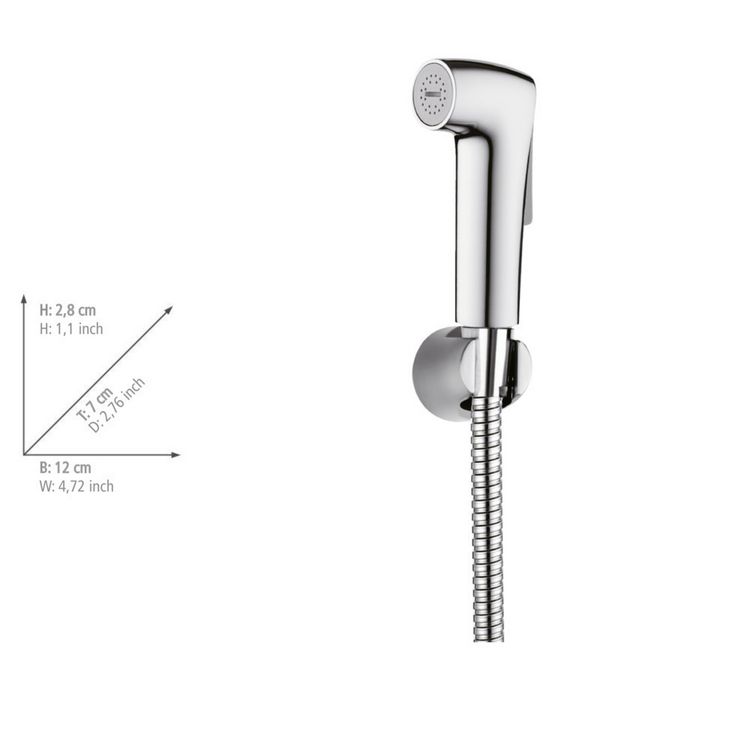 Produktbild: Bidet-Set Watersaving, inkl. Handbrause, Schlauch & Wandhalterung