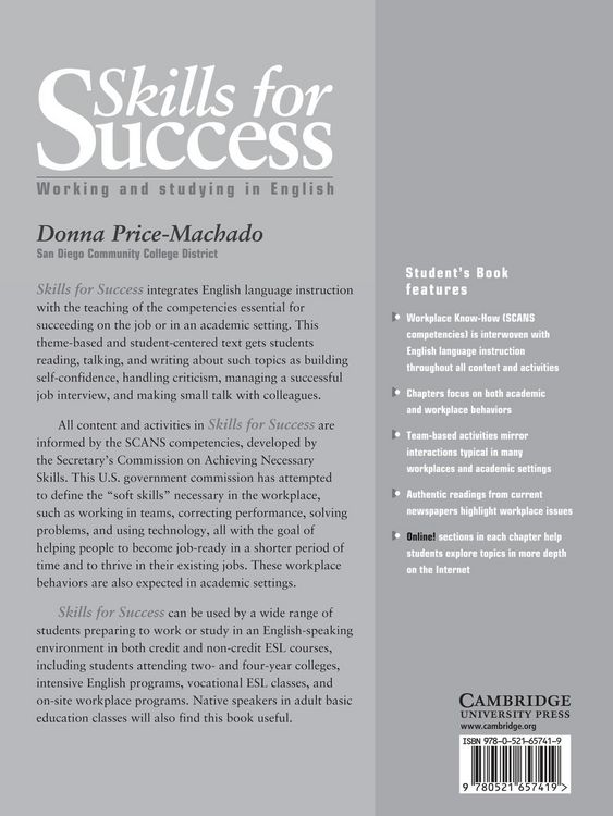 Produktbild: Skills for Success Teacher's Manual