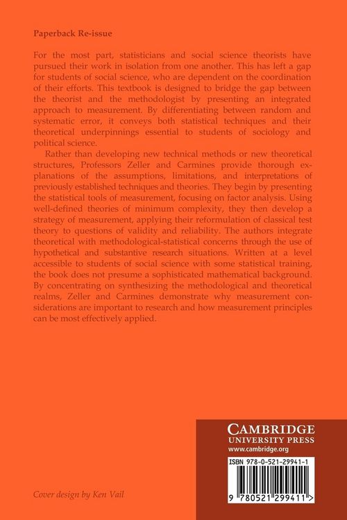 Produktbild: Measurement in the Social Sciences