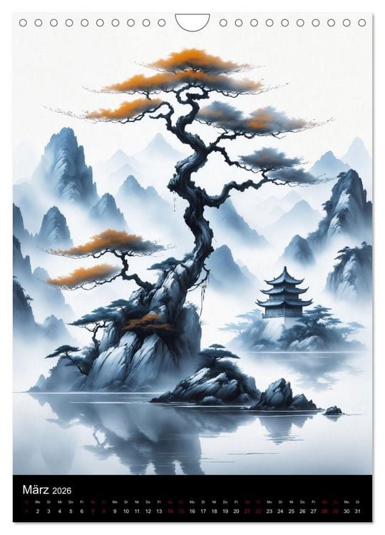 Produktbild: Asiatische Inspiration Fern&ouml;stlicher Art - Helle Werke (Wandkalender 2026 DIN A4 hoch), CALVENDO Monatskalender