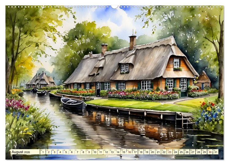 Produktbild: Zauberhafte Niederlande (hochwertiger Premium Wandkalender 2026 DIN A2 quer), Kunstdruck in Hochglanz