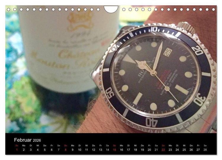 Produktbild: Armbanduhren reisen um die Welt (Wandkalender 2026 DIN A4 quer), CALVENDO Monatskalender