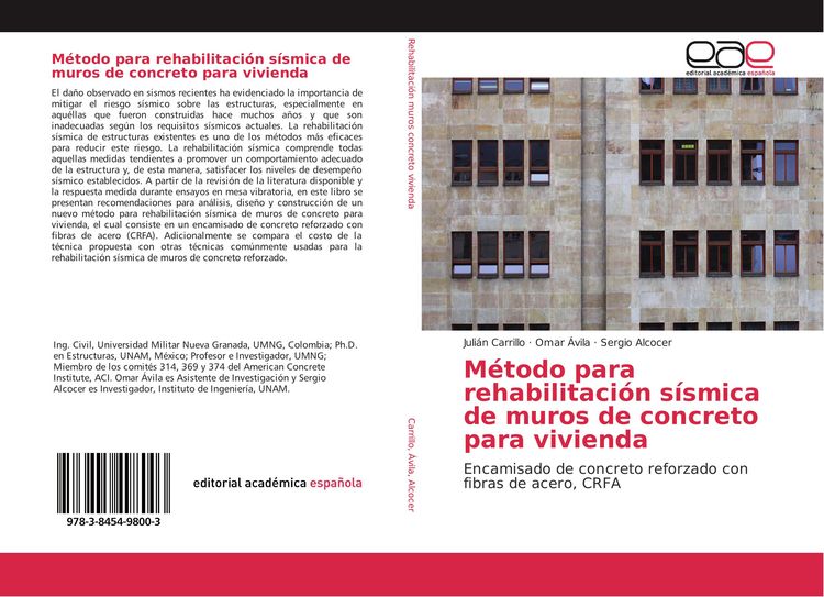 Produktbild: M&eacute;todo para rehabilitaci&oacute;n s&iacute;smica de muros de concreto para vivienda
