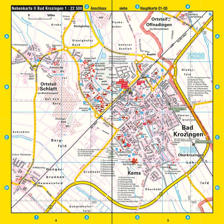 Produktbild: Falk Stadtplan Extra Freiburg 1:17.500
