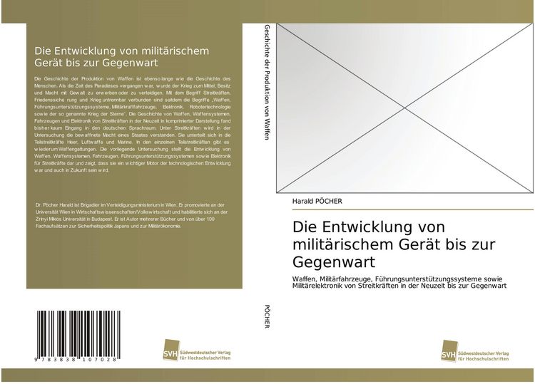 Produktbild: Die Entwicklung von milit&auml;rischem Ger&auml;t bis zur Gegenwart