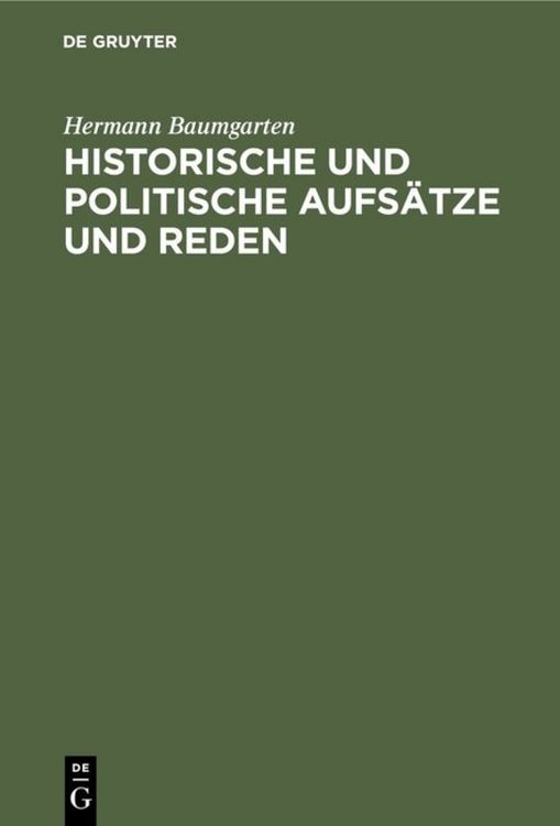 Produktbild: Historische und politische Aufs&auml;tze und Reden