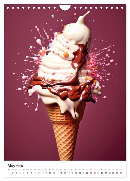 Produktbild: Iced Euphoria (Wall Calendar 2026 DIN A4 portrait), CALVENDO 12 Month Wall Calendar