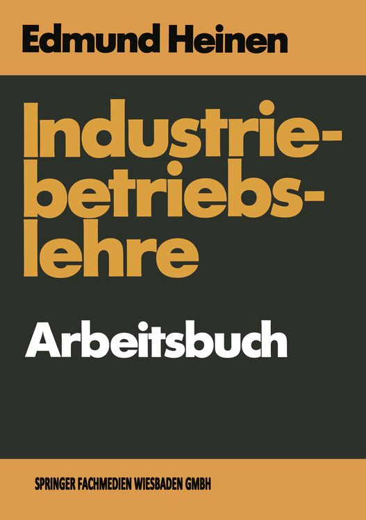 Produktbild: Industriebetriebslehre &mdash; Arbeitsbuch