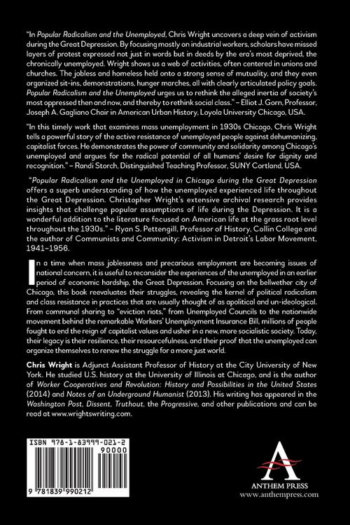 Produktbild: Popular Radicalism and the Unemployed in Chicago during the Great Depression