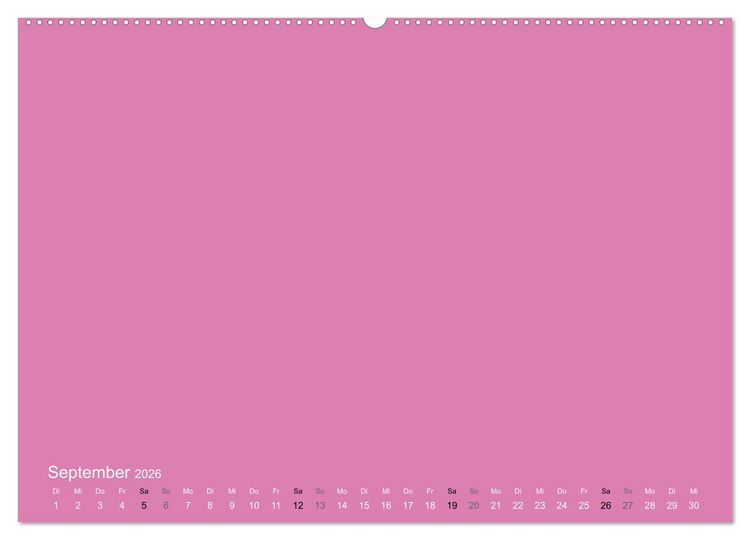 Produktbild: Bastelkalender - Pink (Wandkalender 2026 DIN A2 quer), CALVENDO Monatskalender