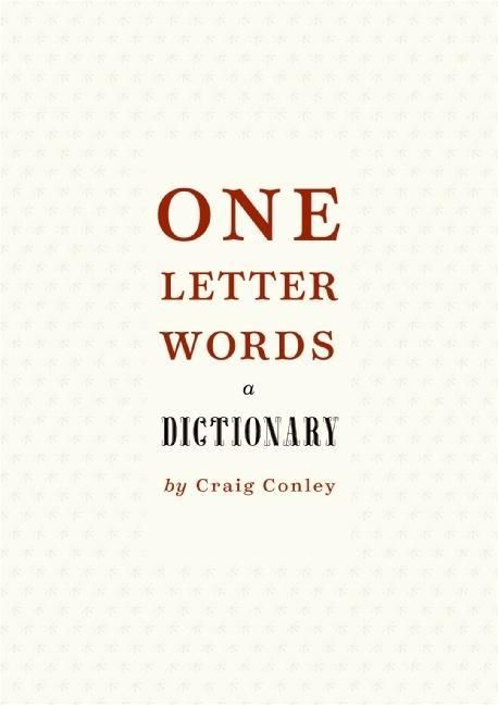 Produktbild: One-Letter Words, a Dictionary