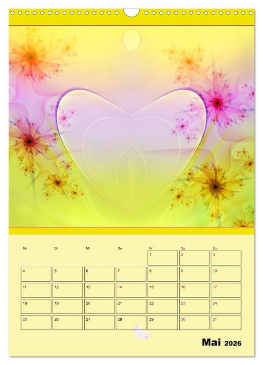 Produktbild: Ganz viel Herz (Wandkalender 2026 DIN A3 hoch), CALVENDO Monatskalender