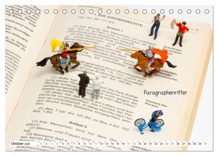 Produktbild: Chair-Sharing ... und andere Mini-Welten (Tischkalender 2026 DIN A5 quer), CALVENDO Monatskalender