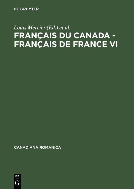 Produktbild: Fran&ccedil;ais du Canada - Fran&ccedil;ais de France VI