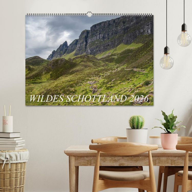 Produktbild: Wildes Schottland 2026 (Wandkalender 2026 DIN A2 quer), CALVENDO Monatskalender