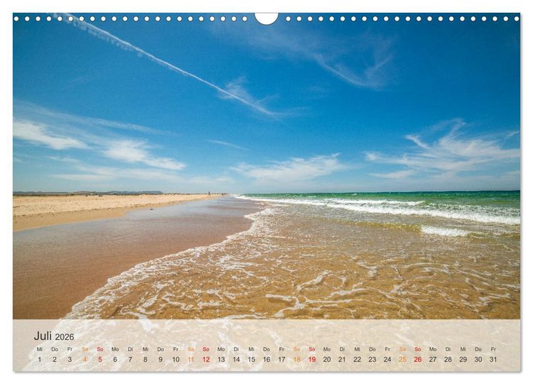 Produktbild: Andalusische Atlantikk&uuml;ste (Wandkalender 2026 DIN A3 quer), CALVENDO Monatskalender