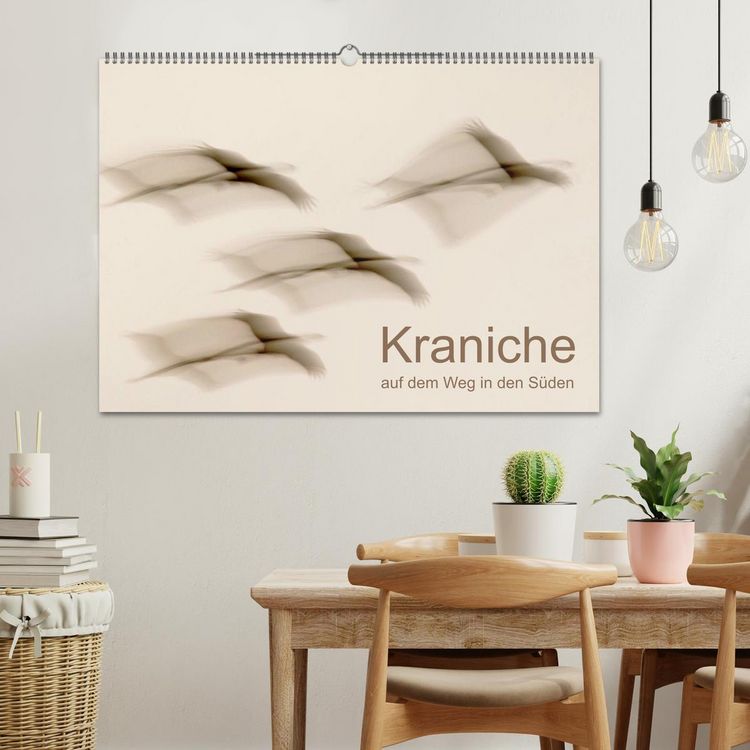 Produktbild: Kraniche auf dem Weg nach S&uuml;den (Wandkalender 2025 DIN A2 quer), CALVENDO Monatskalender