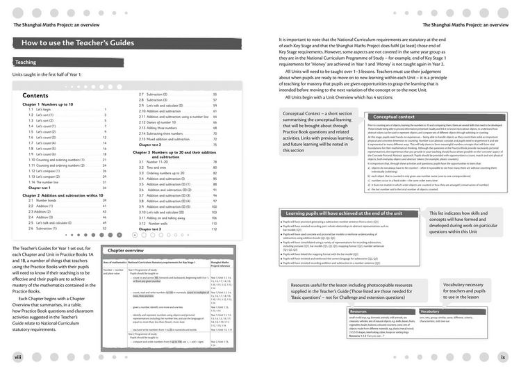 Produktbild: The Shanghai Maths Project Teacher's Guide Year 1