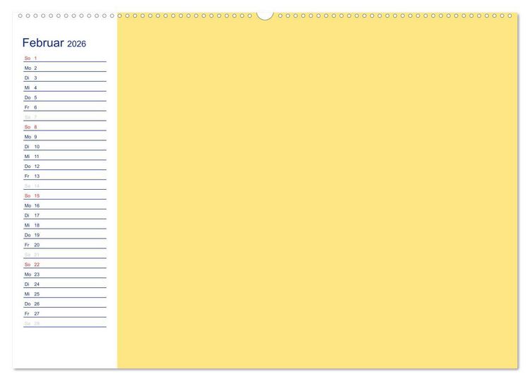 Produktbild: Farbiger Bastelkalender (Wandkalender 2026 DIN A2 quer), CALVENDO Monatskalender