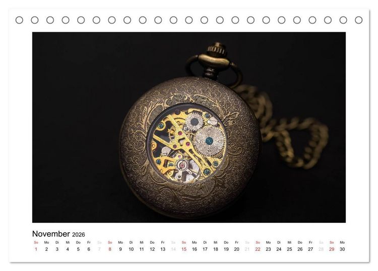 Produktbild: Uhren aus aller Welt (Tischkalender 2026 DIN A5 quer), CALVENDO Monatskalender