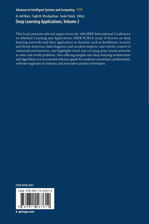 Produktbild: Deep Learning Applications, Volume 2