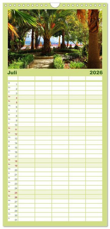 Produktbild: Familienplaner 2026 - Ronda in Andalusien - Stadt auf einem Felsplateau mit 5 Spalten (Wandkalender, 21 x 45 cm) CALVENDO